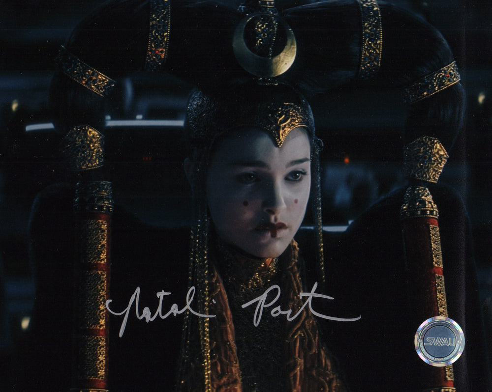 
                  
                    Natalie Portman as Queen Amidala in Star Wars Episode I: The Phantom Menace (SWAU) Signed 8x10 Photo
                  
                