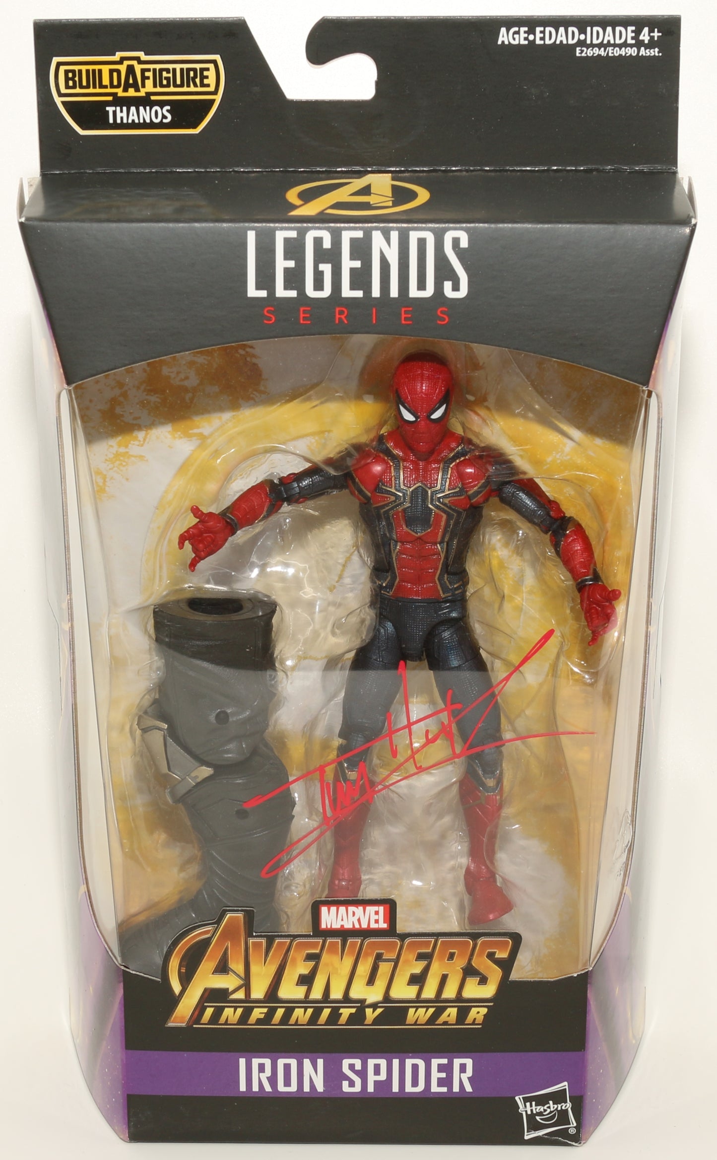 
                  
                    Tom Holland as Iron Spider-Man in Avengers: Infinity War Signed Hasbro Legends Series Action Figure
                  
                