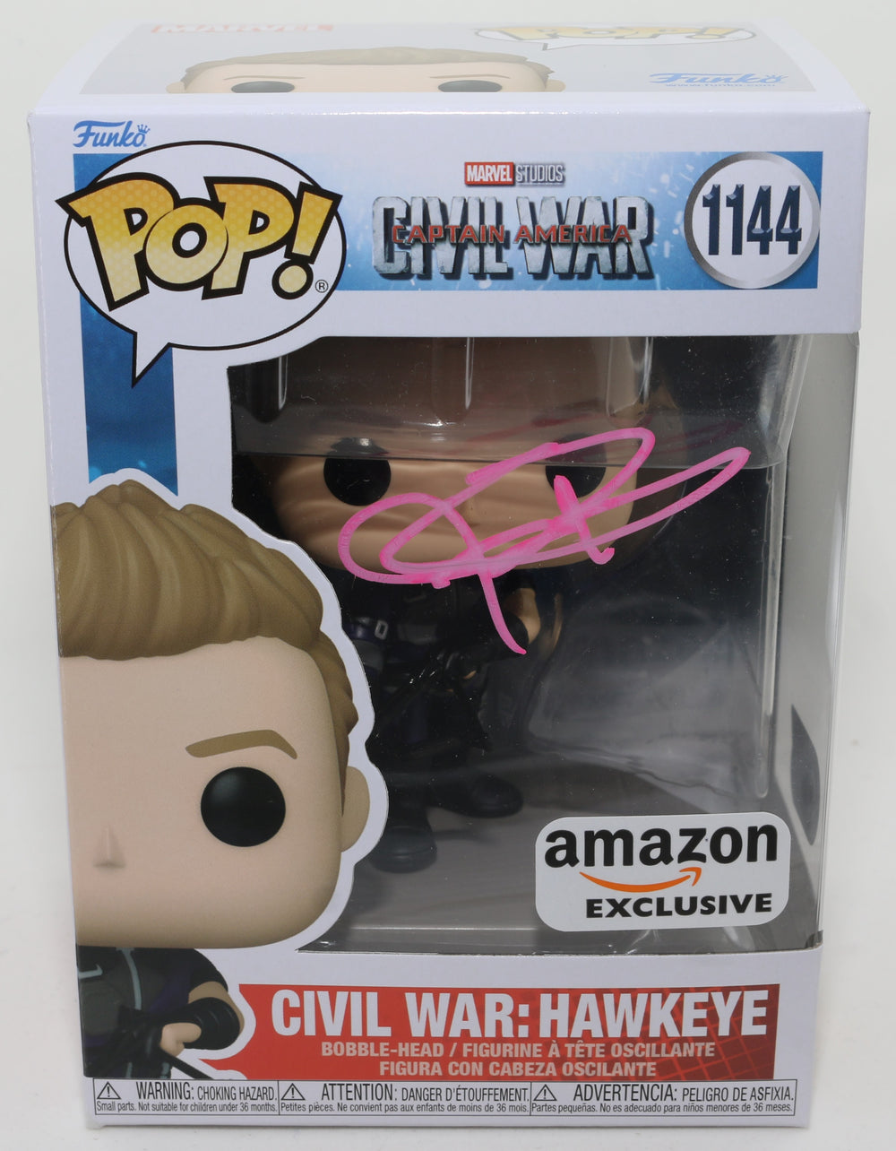 Jeremy Renner as Hawkeye in Captain America: Civil War (SWAU) Signed POP! Funko