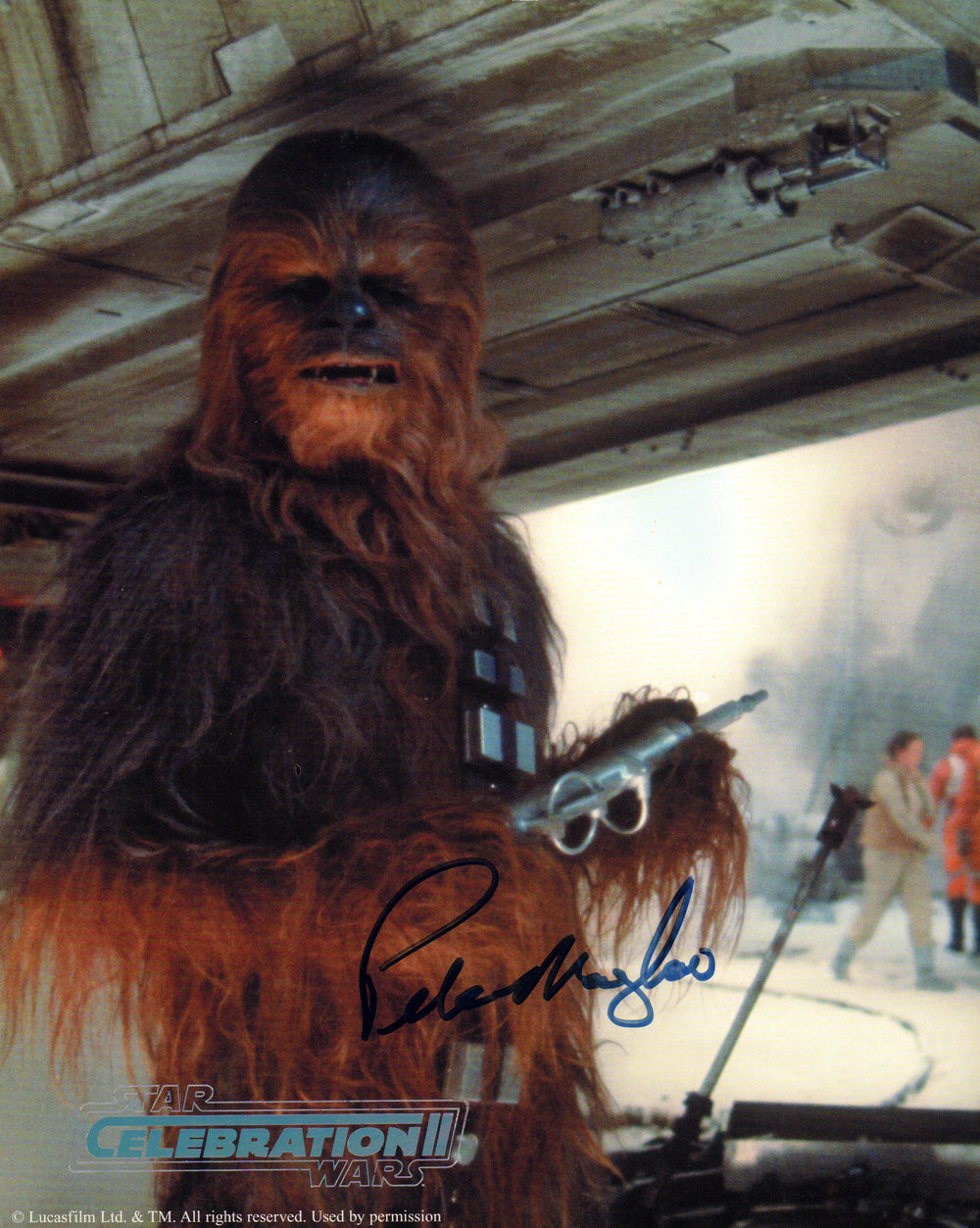 Peter Mayhew as Chewbacca in Star Wars: The Empire Strikes Back (Celebration II) Signed 8x10 Photo