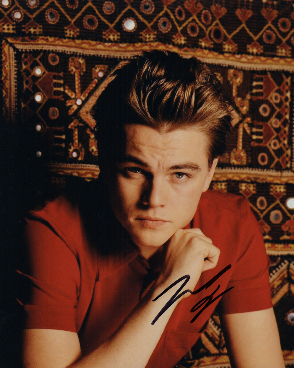 Leonardo DiCaprio from Titanic, Catch Me If You Can, The Departed, & Inception Signed 8x10 Photo