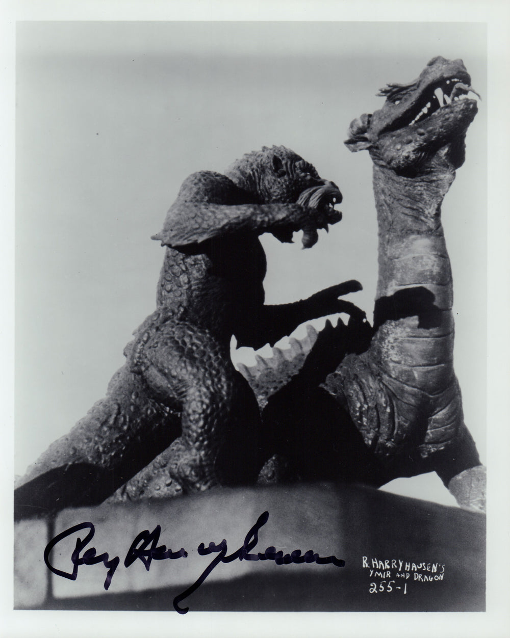 Ray Harryhausen Legendary Stop Motion Animator '20 Million Miles to Earth' Signed 8x10 Photo