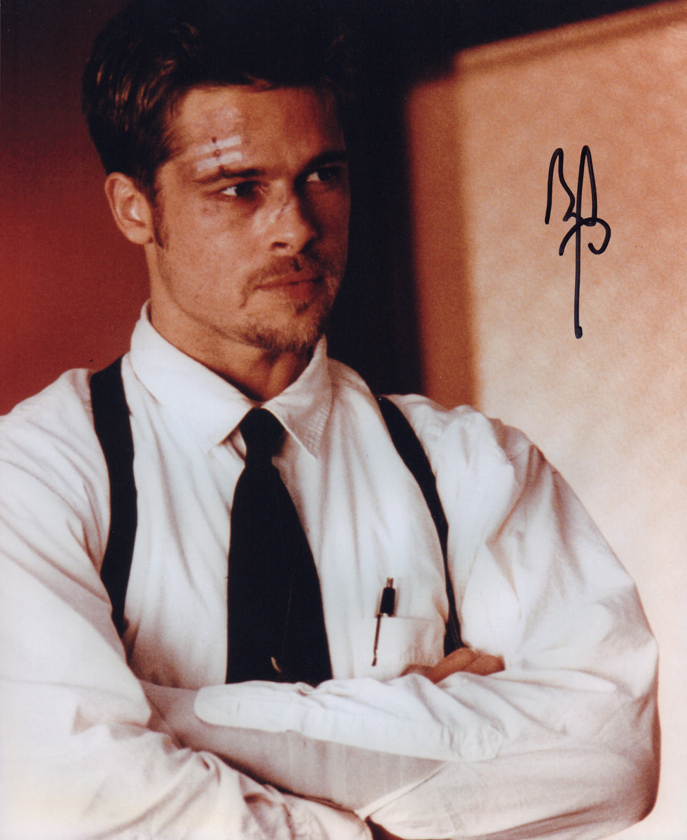 Brad Pitt in David Fincher's Seven Signed 8x10 Photo