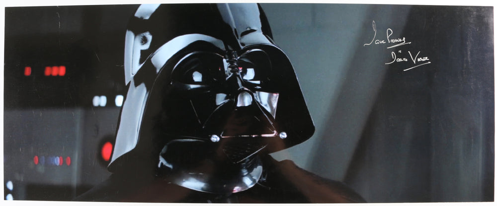 Dave Prowse as Darth Vader in Star Wars: The Empire Strikes Back (Showmasters) Signed 12x30 Poster with Character Name