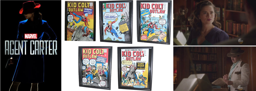 Agent Carter Marvel TV Series Screen Used Kid Colt Outlaw Facsimile Comic Books - 2015