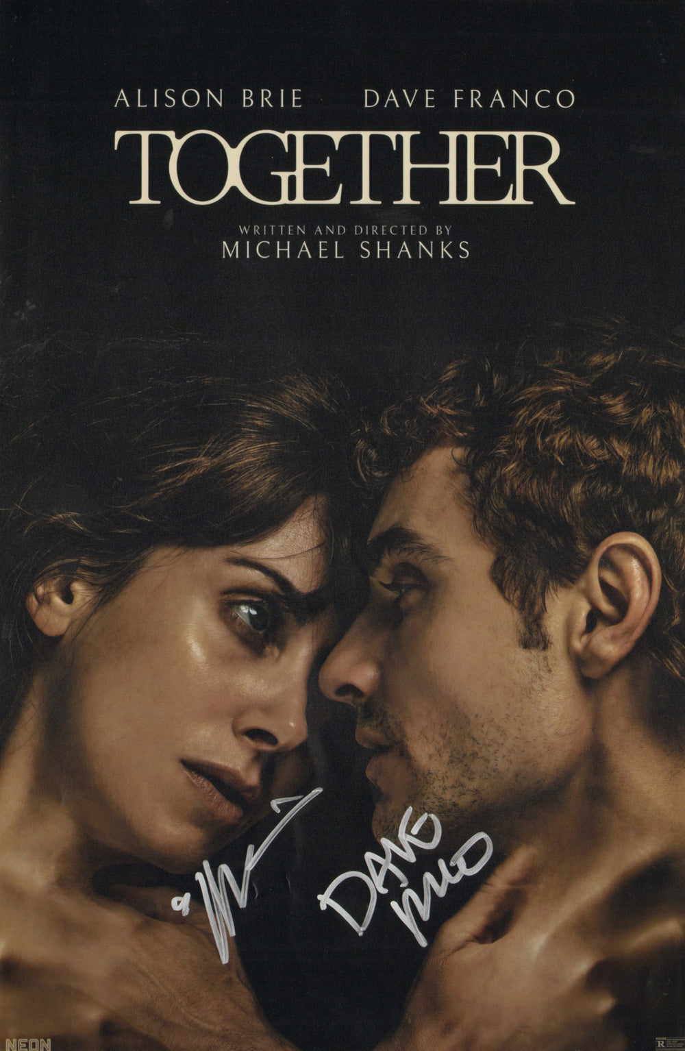 Dave Franco as Tim Brassington & Alison Brie as Millie Wilson in Together (SWAU) Signed 11x17 Mini Poster