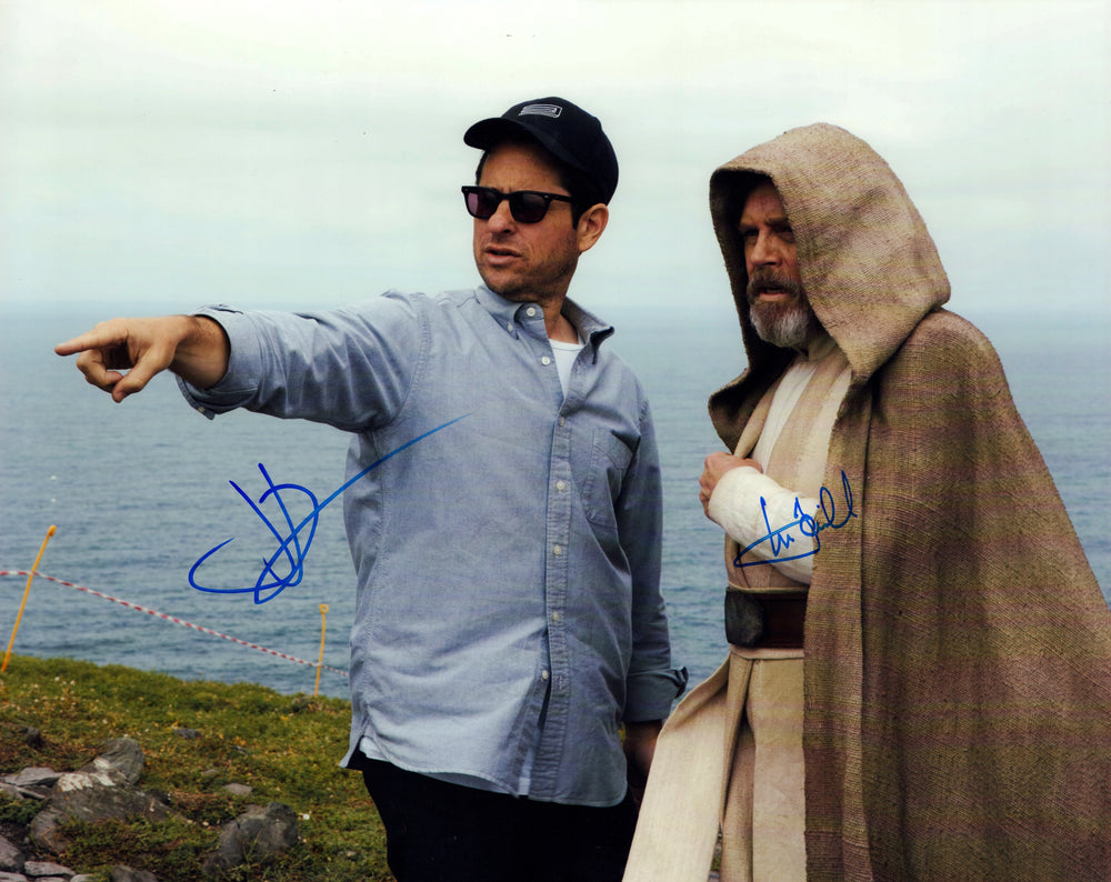 J.J. Abrams and Mark Hamill Star Wars Signed 16x20 Photo