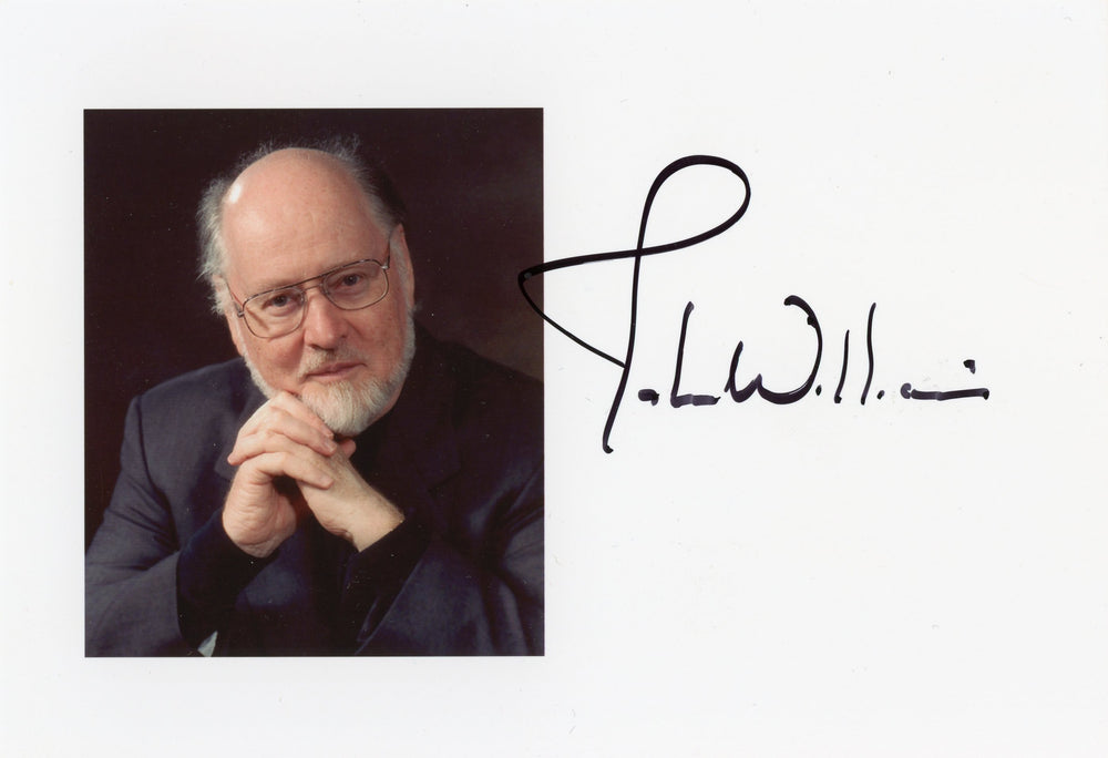 John Williams Composer of Star Wars & Indiana Jones Signed 7x5 Photo Card